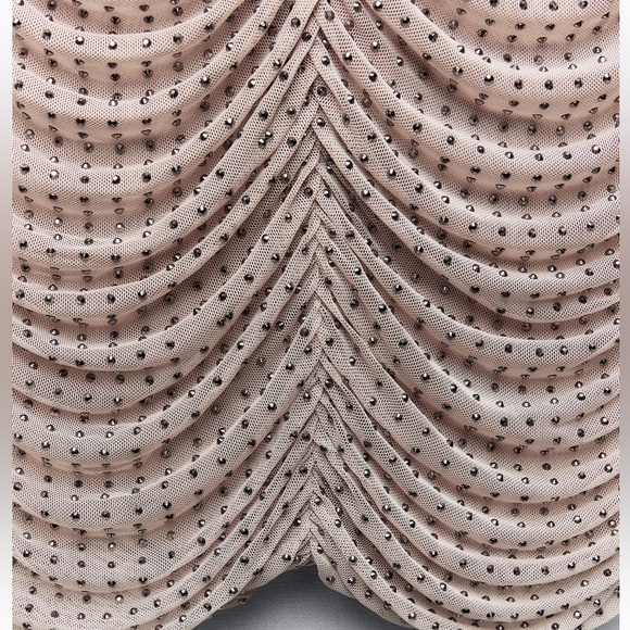 Zara short mesh rhinestone dress - Picture 11 of 16